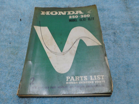 Honda CL72/CL77 Parts List ***