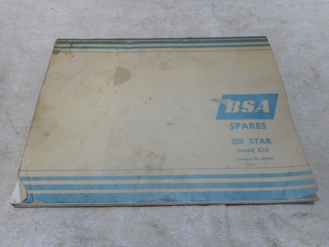BSA C15 250 Star Parts List