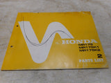Honda MR175/MR175K1/M175K2 Parts List