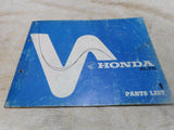 Honda XL75 Parts List