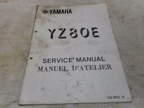 Yamaha YZ80E Service Information