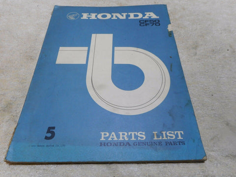 Honda CF50 Parts List