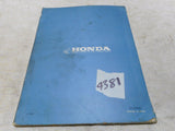 Honda CF50 Parts List