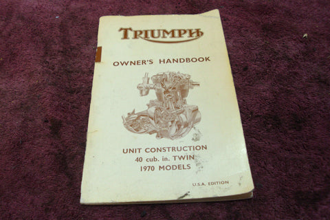 Triumph Bonnie/Tiger Owners Handbook