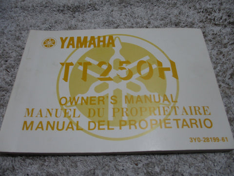 Yamaha Owners Manual