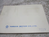 Yamaha Owners Service Manual