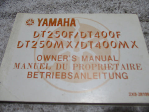 Yamaha Owners Manual