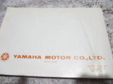 Yamaha Owners Manual