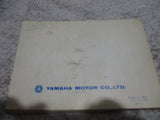 Yamaha Owners Manual