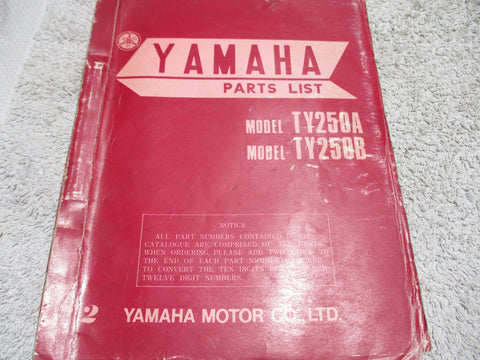Yamaha Parts List