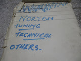 Norton Factory Tuning Notes On Model International