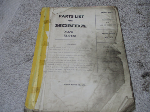 Honda Parts List