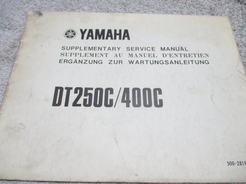 Yamaha Supplementary Service Manual