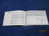 Kawasaki Owners Warranty Handbook