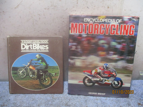 1x Dirt Bikes and 1x Encylopedia of Motorcycling