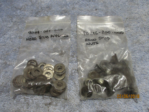 Honda CB750 SOHC Cylinder Head Nuts and Washers