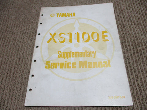 Yamaha XS1100E Workshop Manual