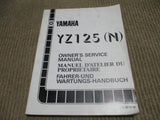 Yamaha YZ125N Workshop Owners Service Manual