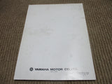 Yamaha YZ125K Owners Manual