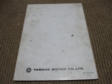 Yamaha YZ80L Owners Manual