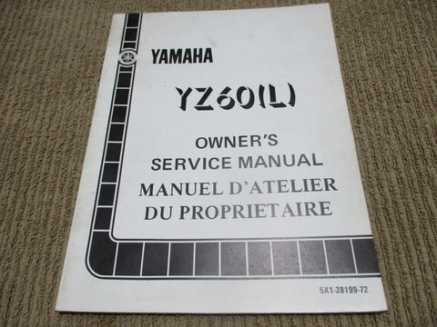 Yamaha YZ60L Owners Manual