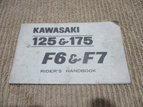 Kawasaki 125/175F6 and F7 Riders Handbook