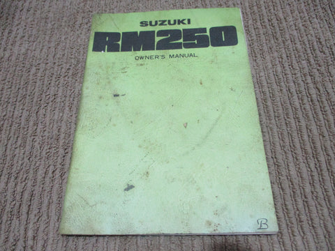 Suzuki RM250 Owners Manual 1976