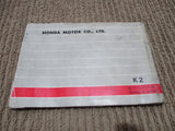 Honda CB350K2 Owners Manual