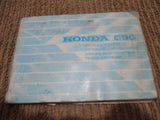 Honda C90 Owners Manual