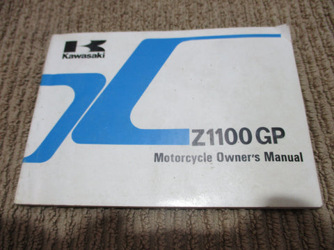 Kawasaki Z1100GP Owners Manual