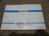 Kawasaki Z1100GP Owners Manual