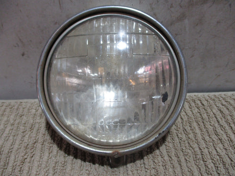 Vintage Lucas Headlamp Glass, Rim and Reflector